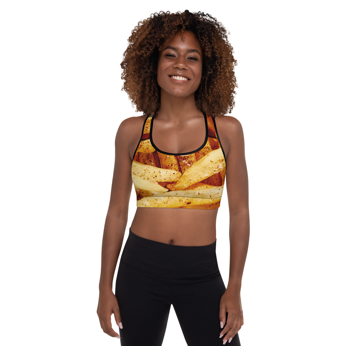 FRENCH FRIES Padded Sports Bra