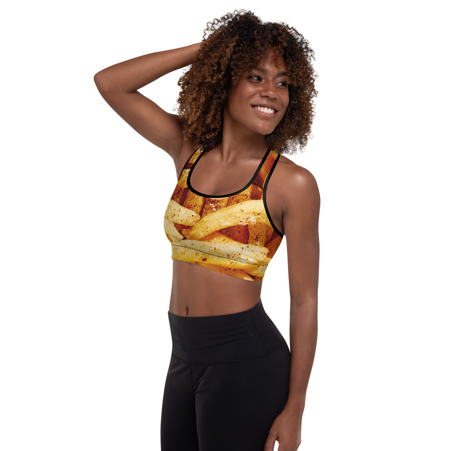 FRENCH FRIES Padded Sports Bra