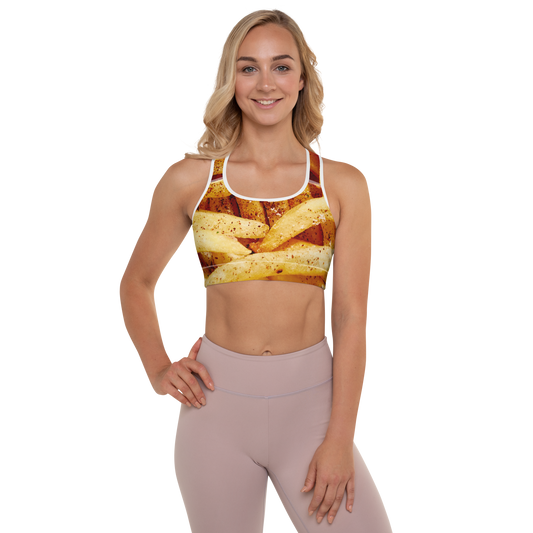 FRENCH FRIES Padded Sports Bra