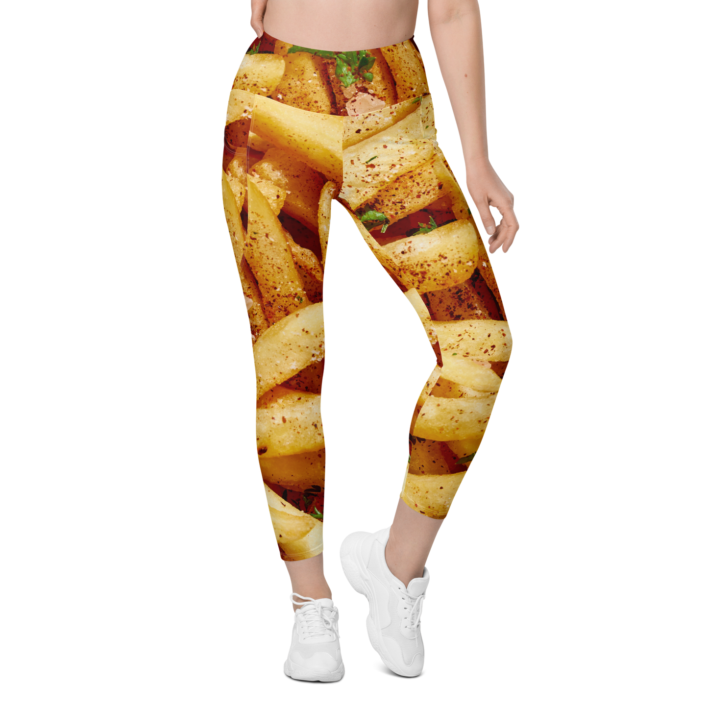 FRENCH FRIES Leggings with pockets