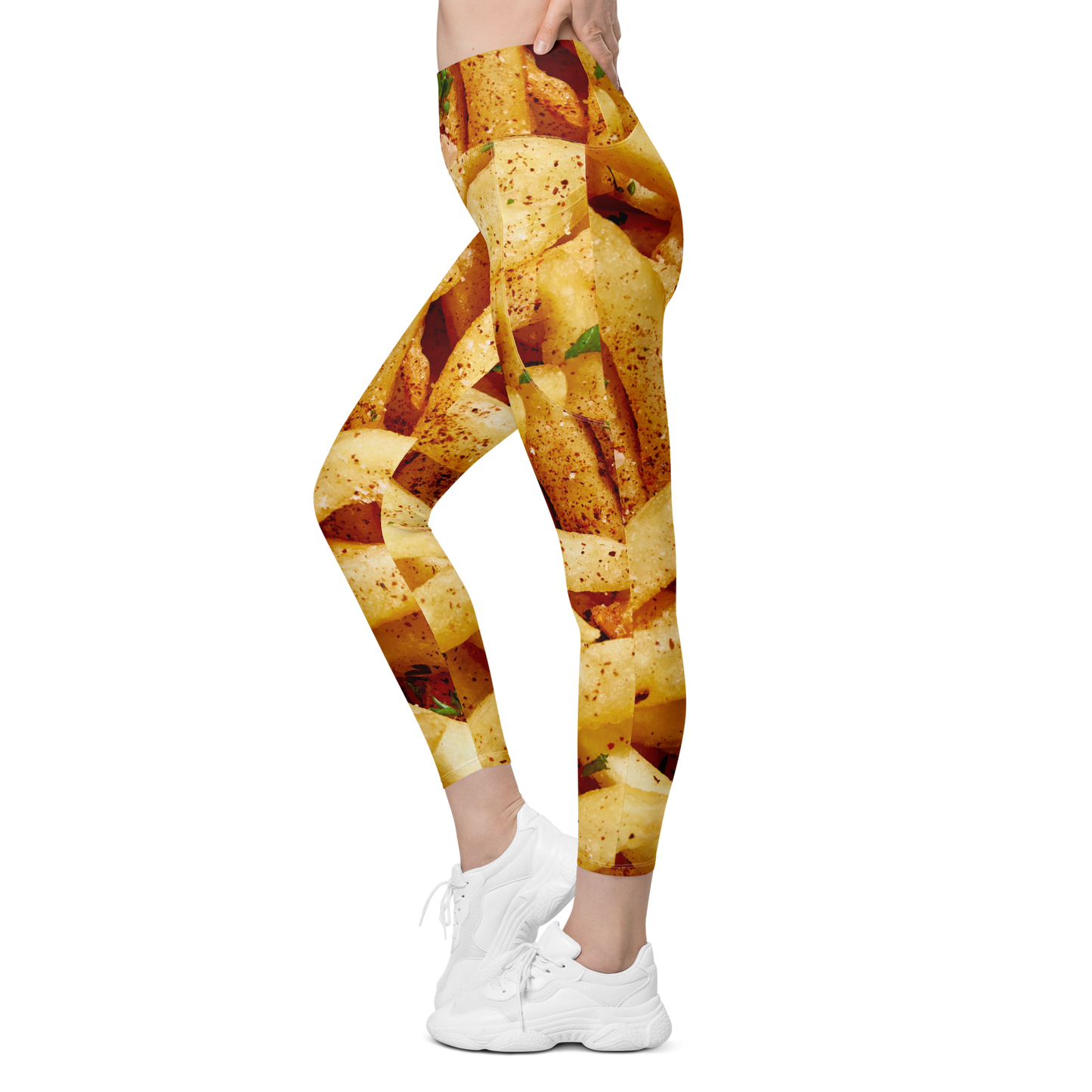 FRENCH FRIES Leggings with pockets