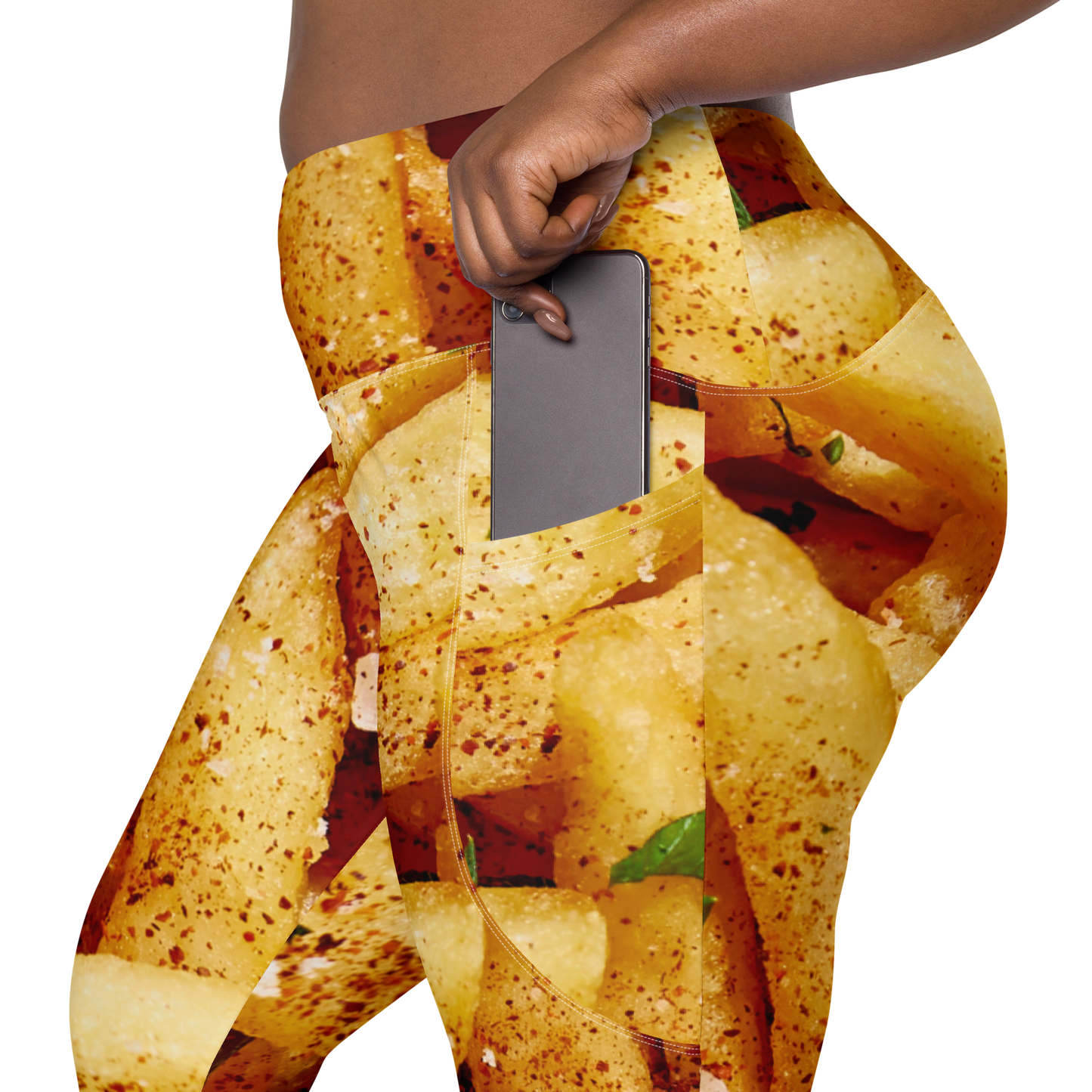 FRENCH FRIES Leggings with pockets