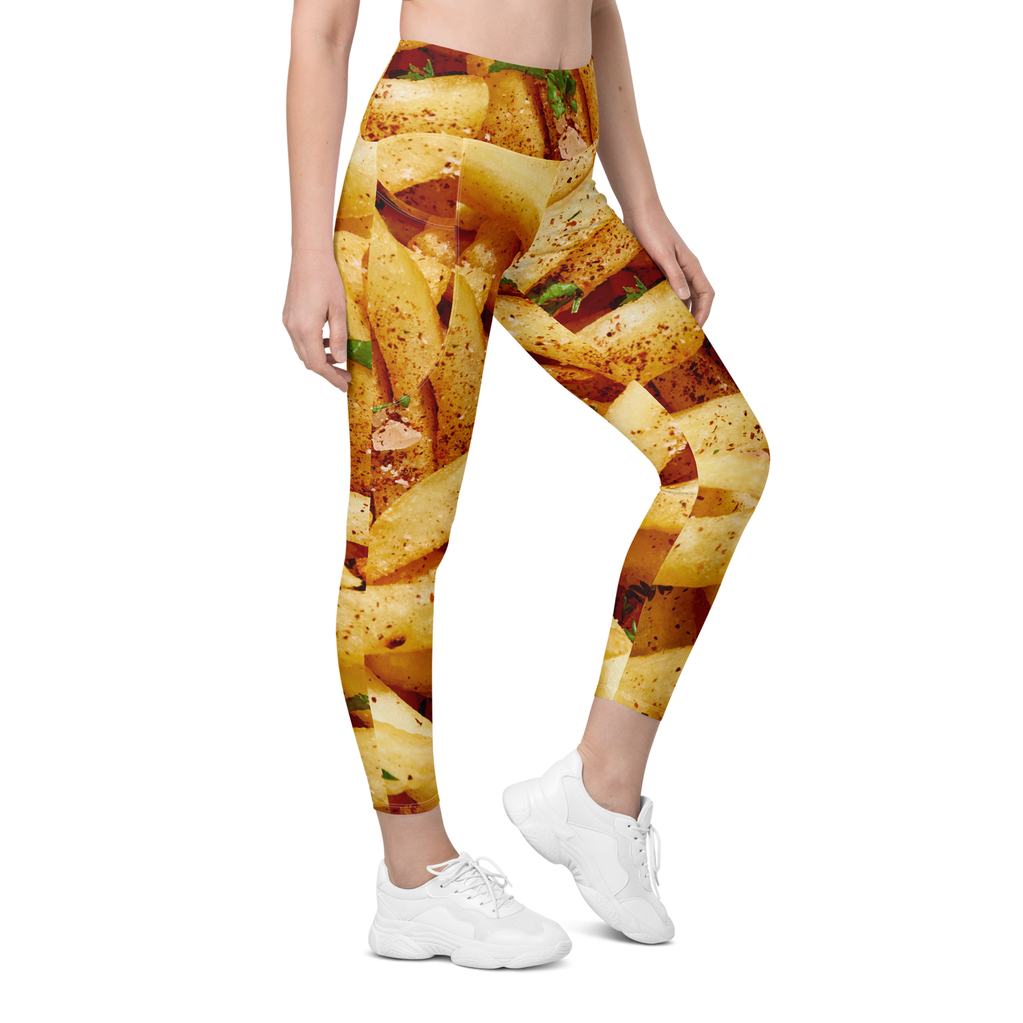 FRENCH FRIES Leggings with pockets