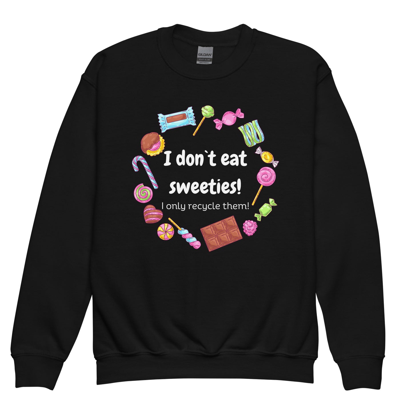 I DON`T EAT SWEETS Kids jumper unisex